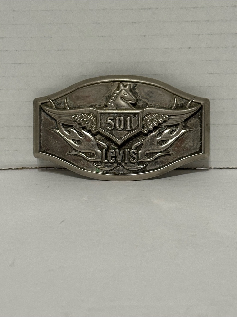 Vintage 1990’s Levi’s Strauss Silver Tone 501 Belt Buckle #3